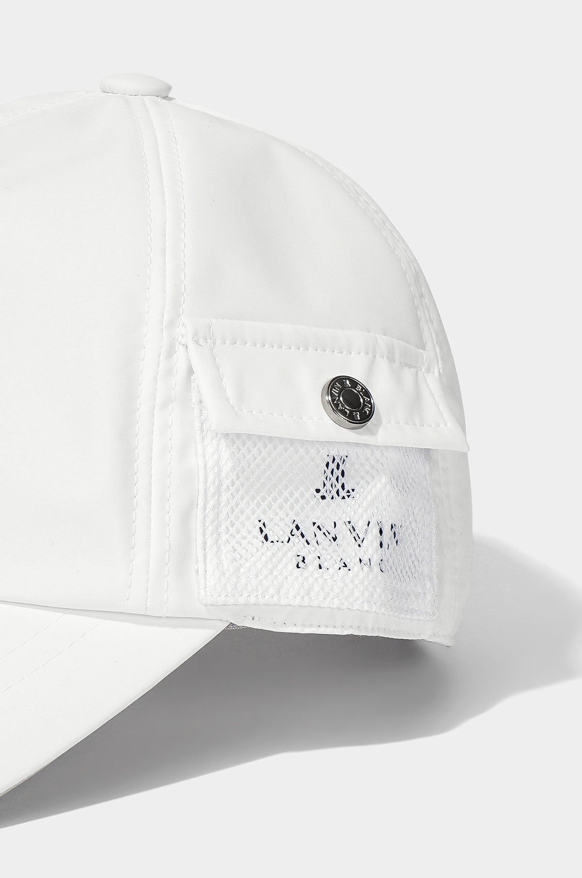 Lanvin Blanc Pocket Ball Cap-White