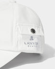 Lanvin Blanc Pocket Ball Cap-White