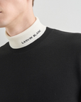 Lanvin Blanc Wool Blend Knit Top - Black