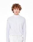 Cellty Golf White Mock-Neck Long Sleeve