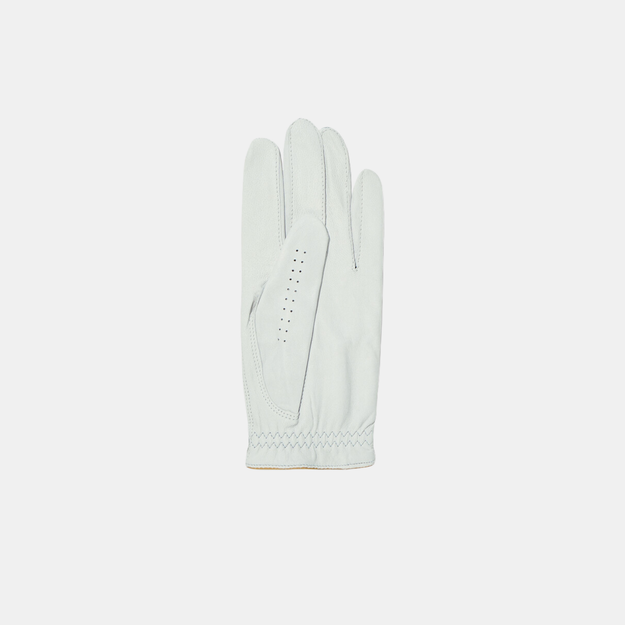 Lanvin Blanc Lambskin Left Hand Glove - Blue