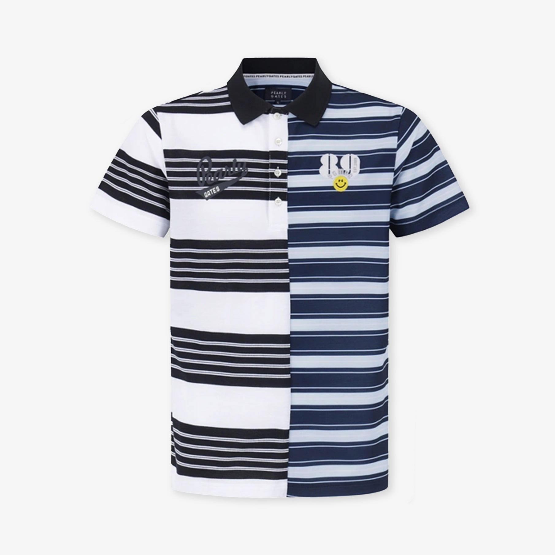 Pearly Gates Men's Multi Strip Polo - White - Erthe Golf