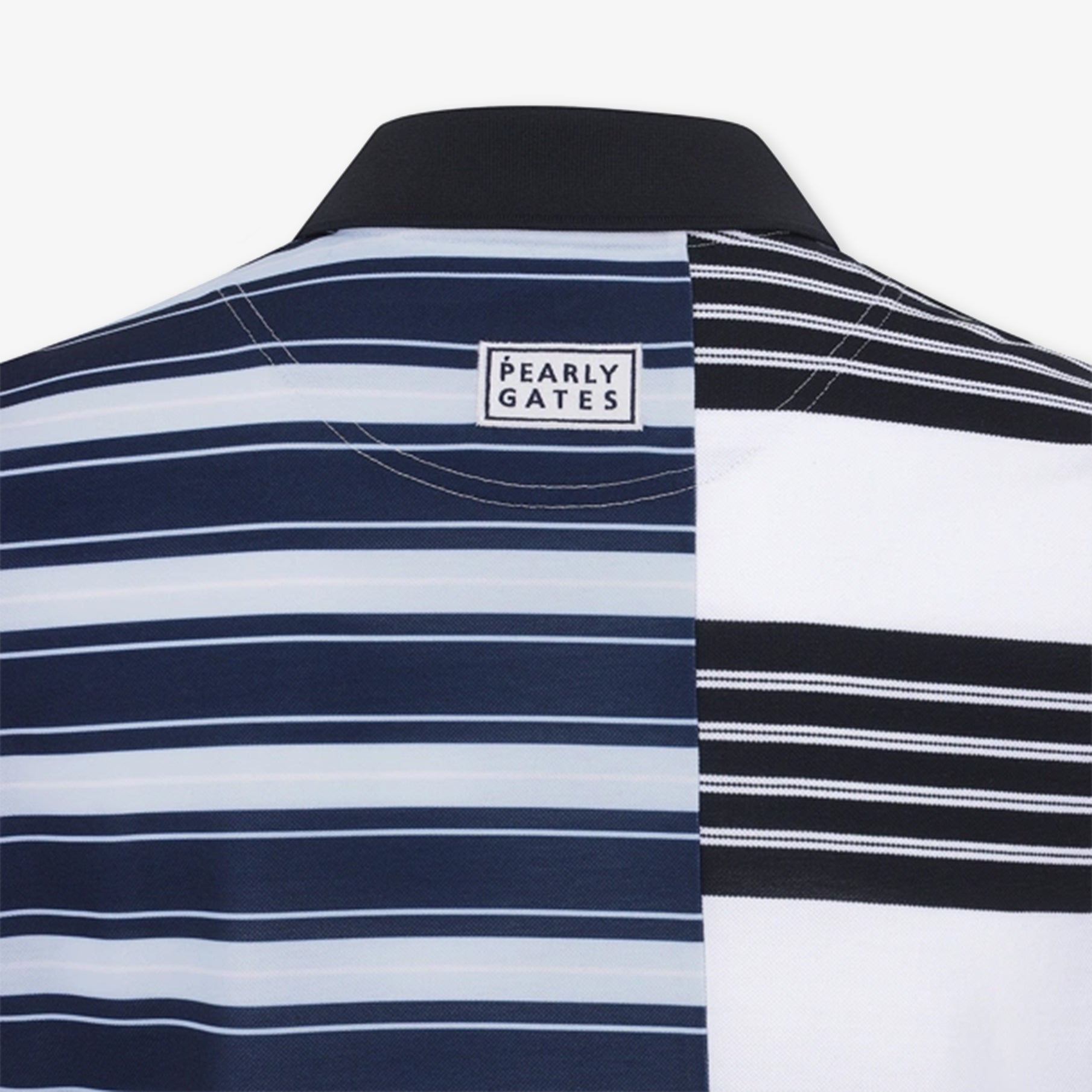 Pearly Gates Men&#39;s Multi Strip Polo - White - Erthe Golf