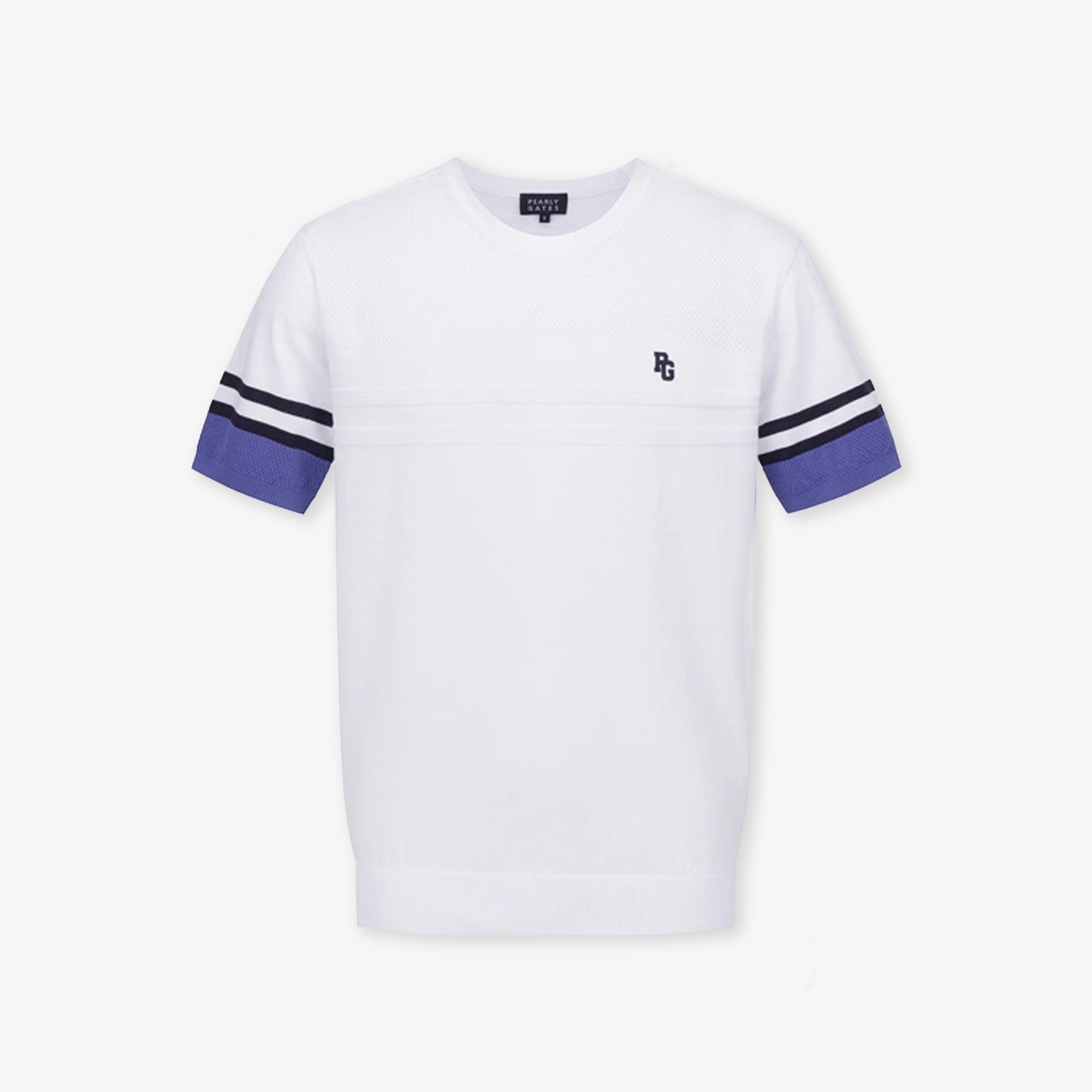 Pearly Gates Men's Color Block Top - White - Erthe Golf