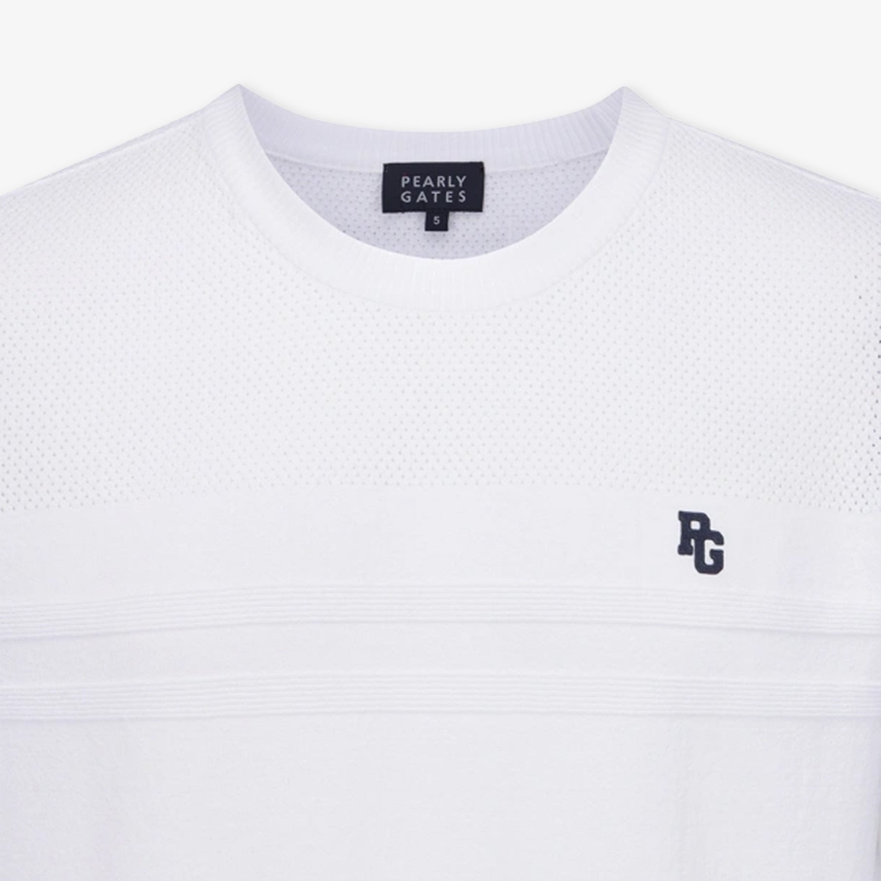 Pearly Gates Men's Color Block Top - White - Erthe Golf