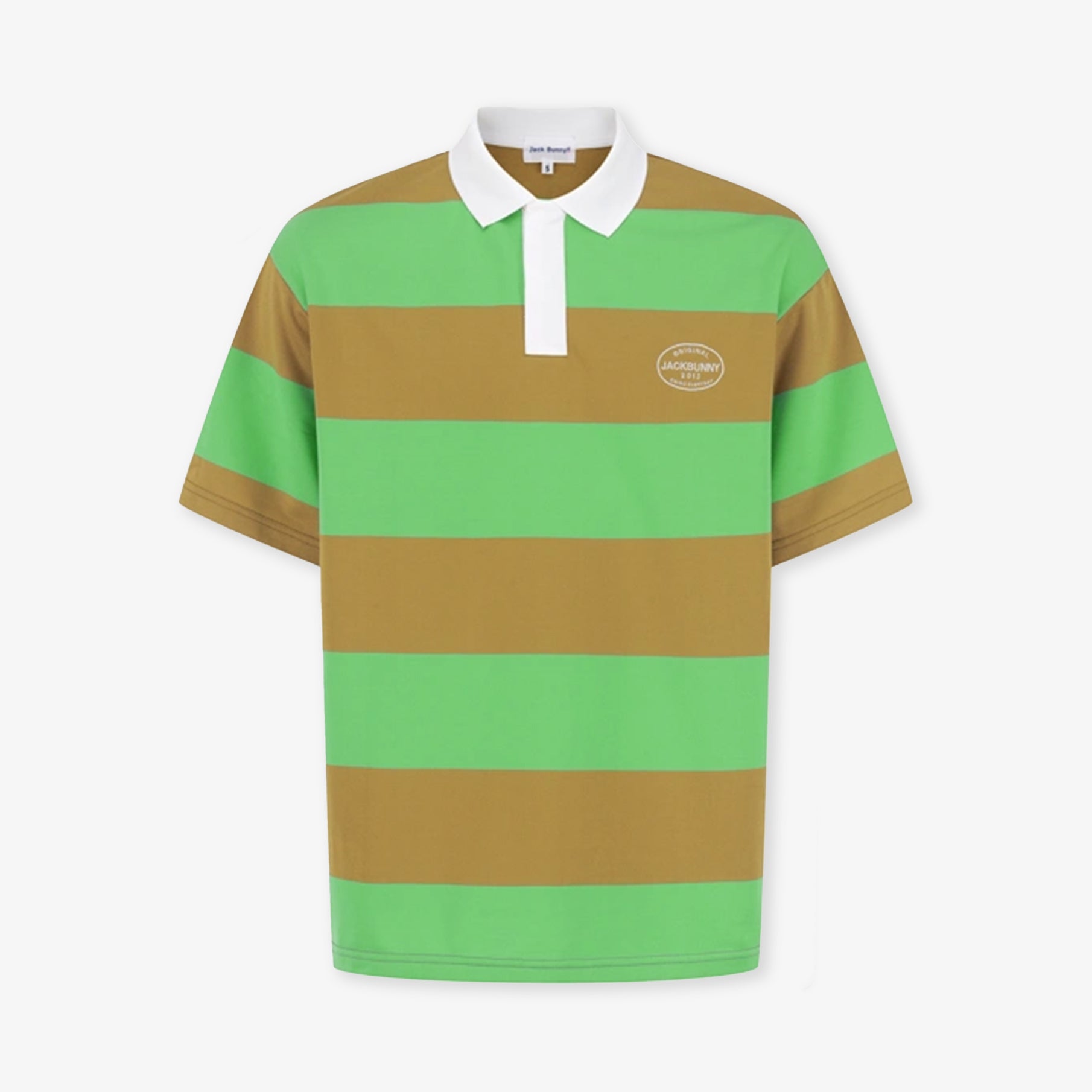 Pearly Gates Men's Stripe Collar T-Shirt - Green - Erthe Golf