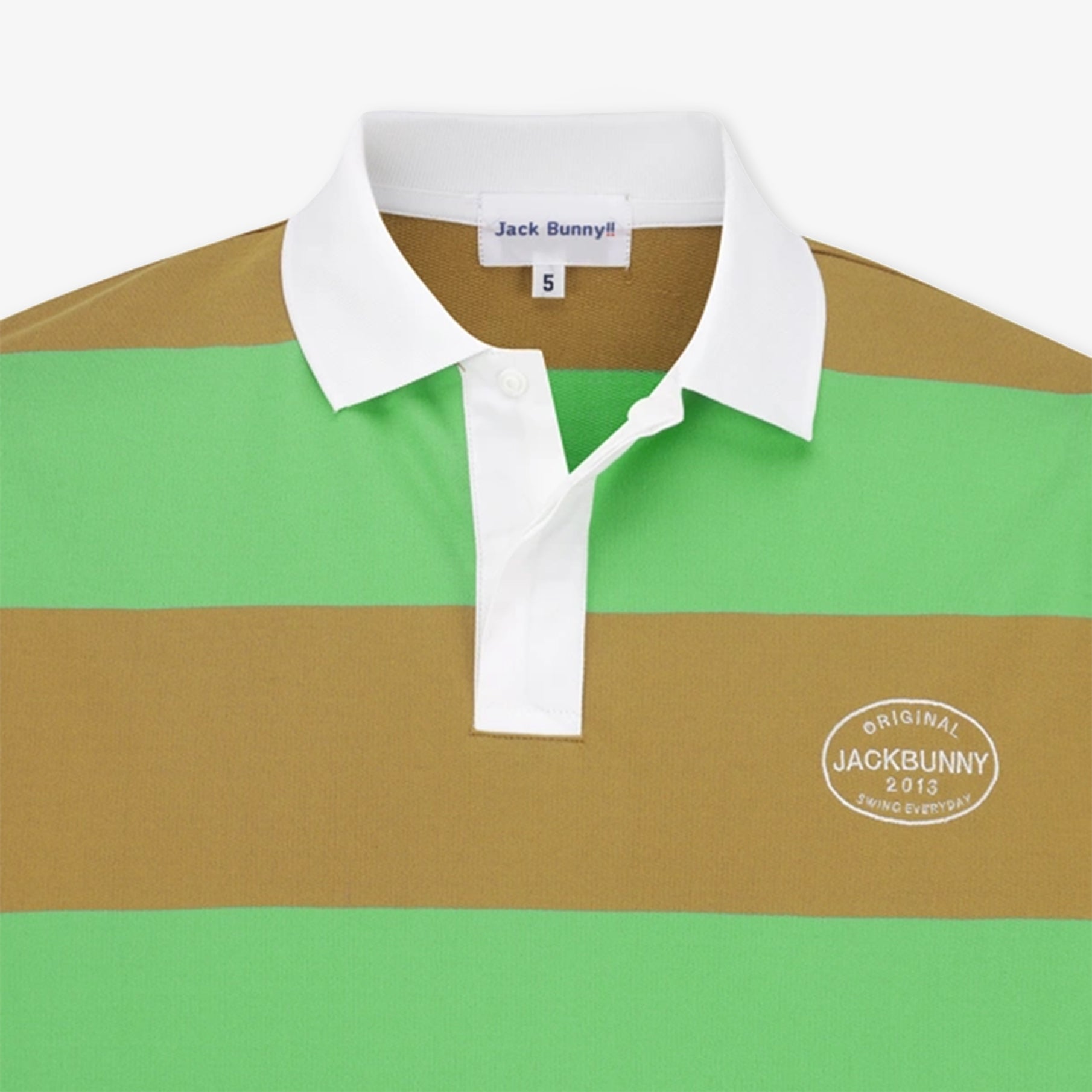 Pearly Gates Men's Stripe Collar T-Shirt - Green - Erthe Golf