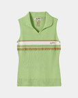 Women's Sleeveless Polo - Mint Green - Erthe Golf