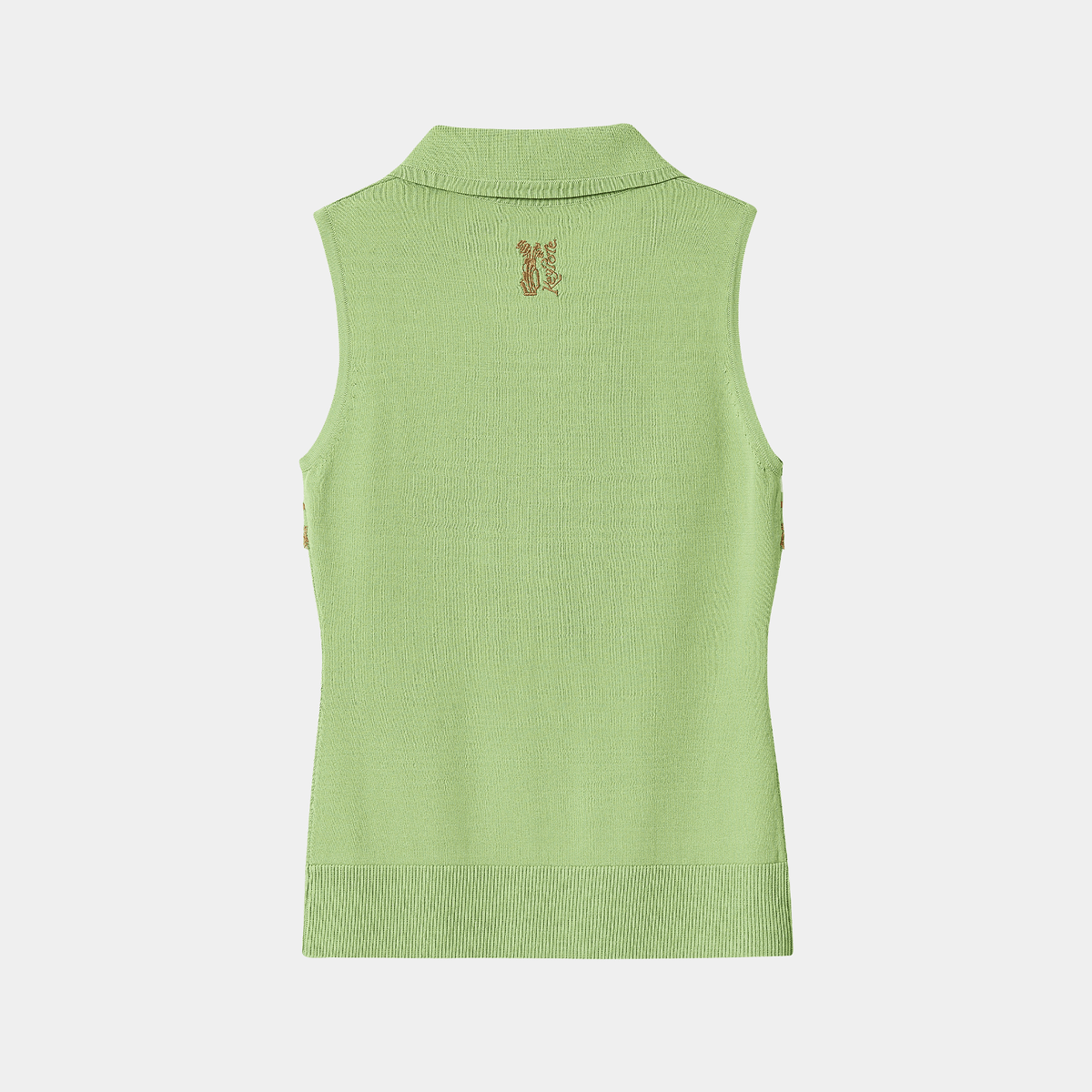 Women's Sleeveless Polo - Mint Green - Erthe Golf