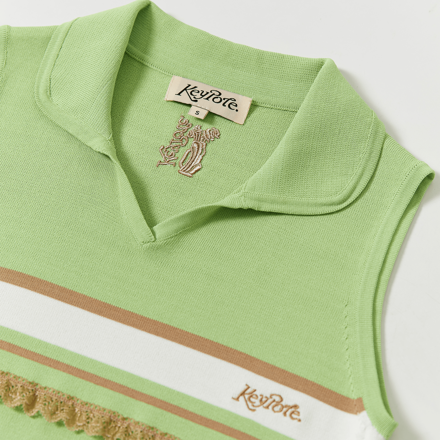Women's Sleeveless Polo - Mint Green - Erthe Golf