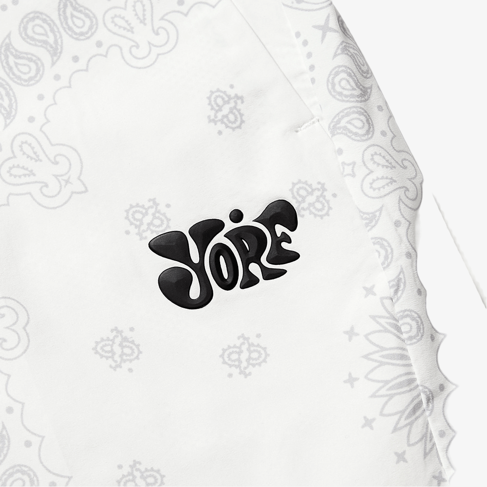 Yorf Golf Paisley Shorts White - Erthe Golf