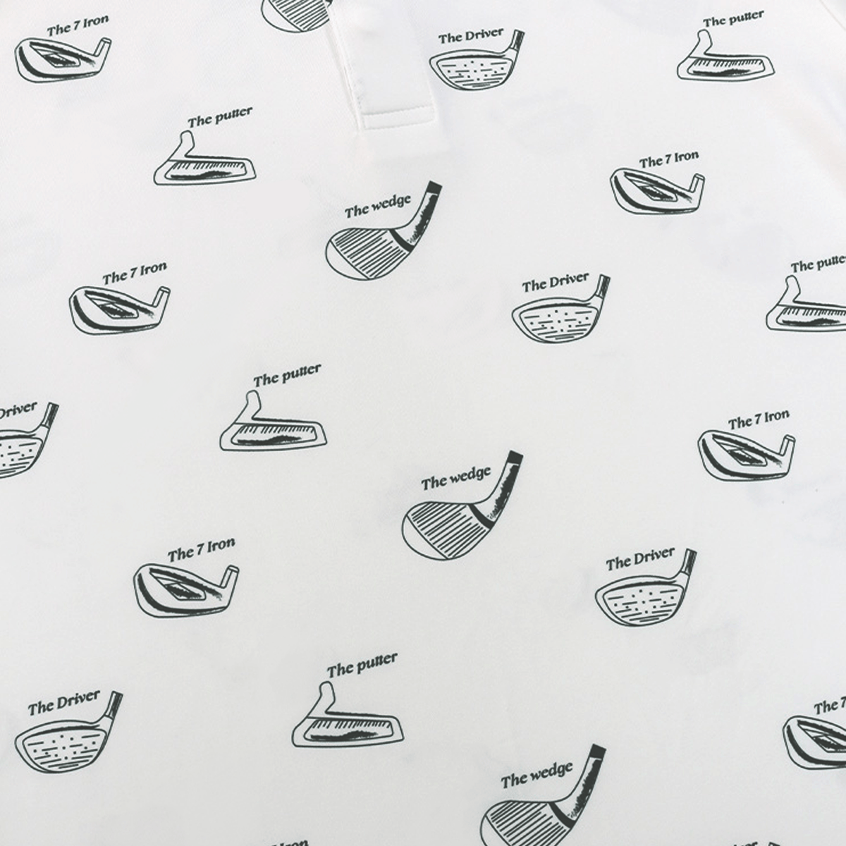 Falcosia Men's Printed Polo - White - Erthe Golf