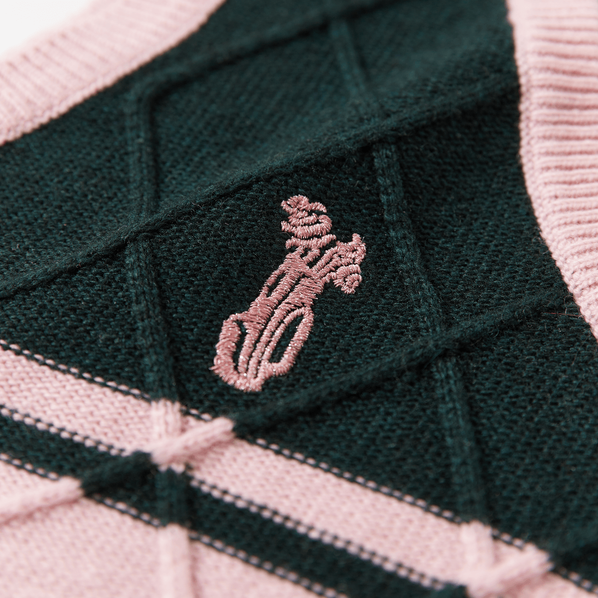 Keypote Knitted Vest - Forest Green - Erthe Golf