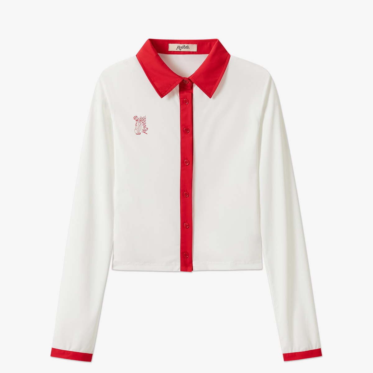 Keypote Women's Cropped Shirt - Beige - Erthe Golf