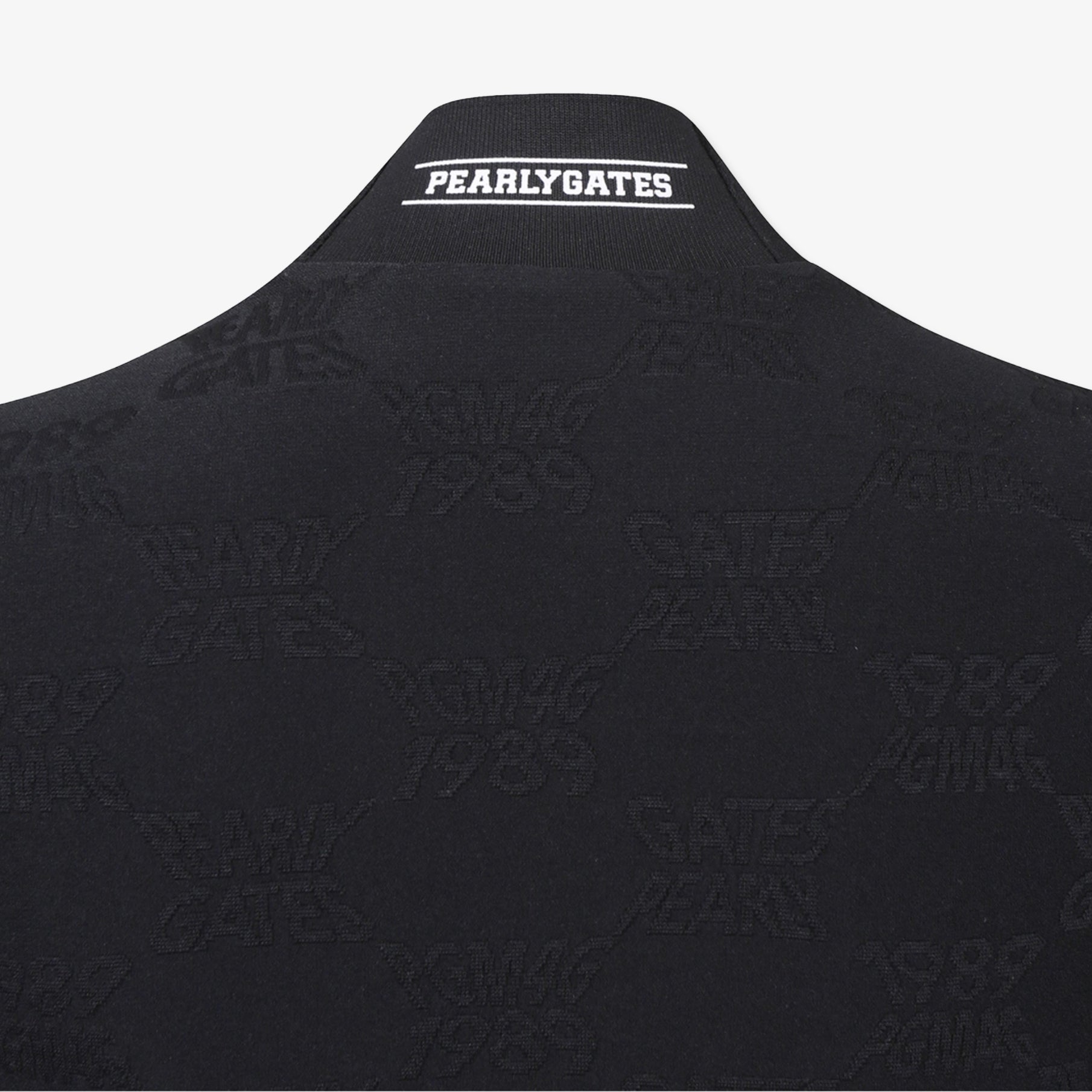 Pearly Gates Women&#39;s Mock Neck Long Sleeve Black - Erthe Golf