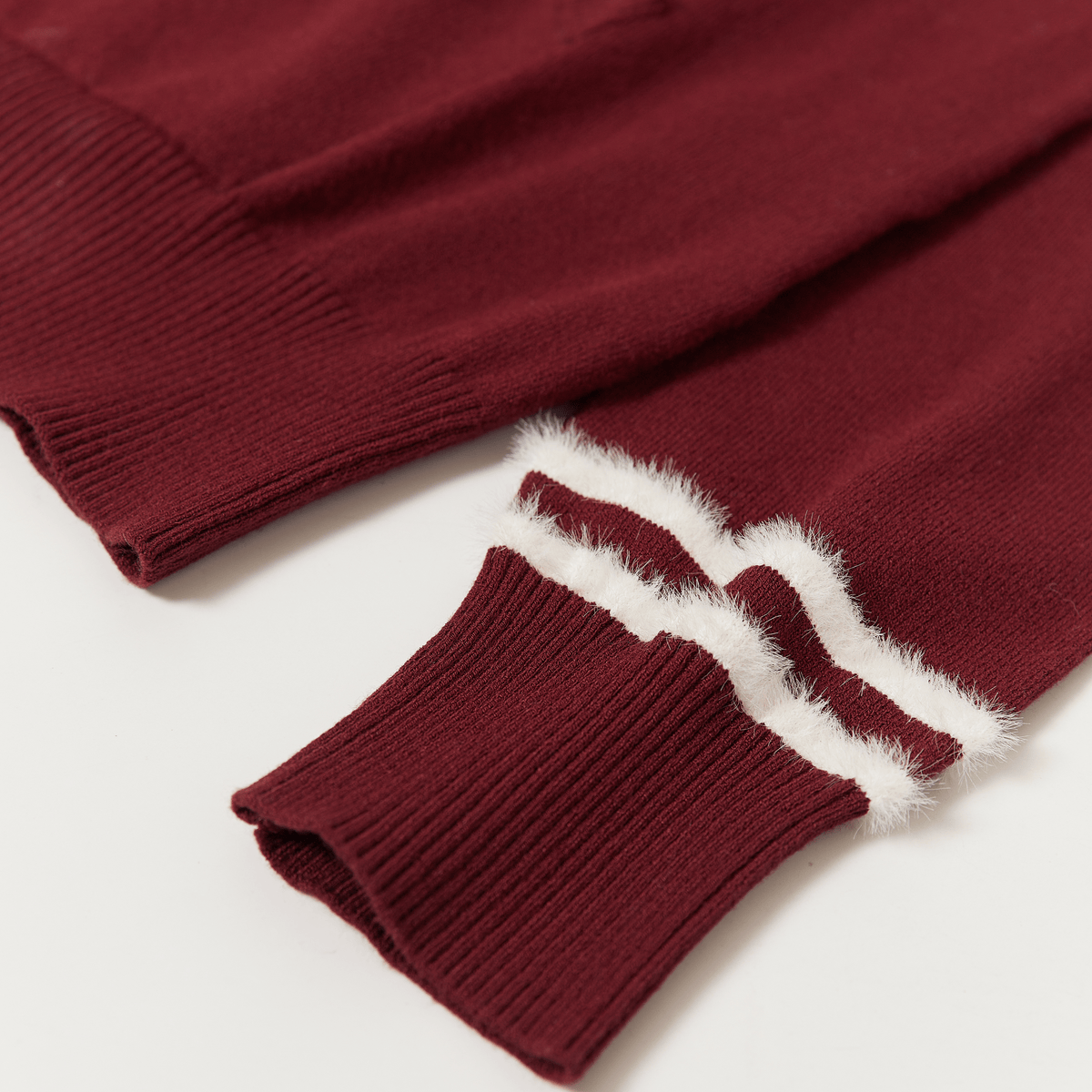 Keypote Long Sleeve Knited Top - Burgundy - Erthe Golf