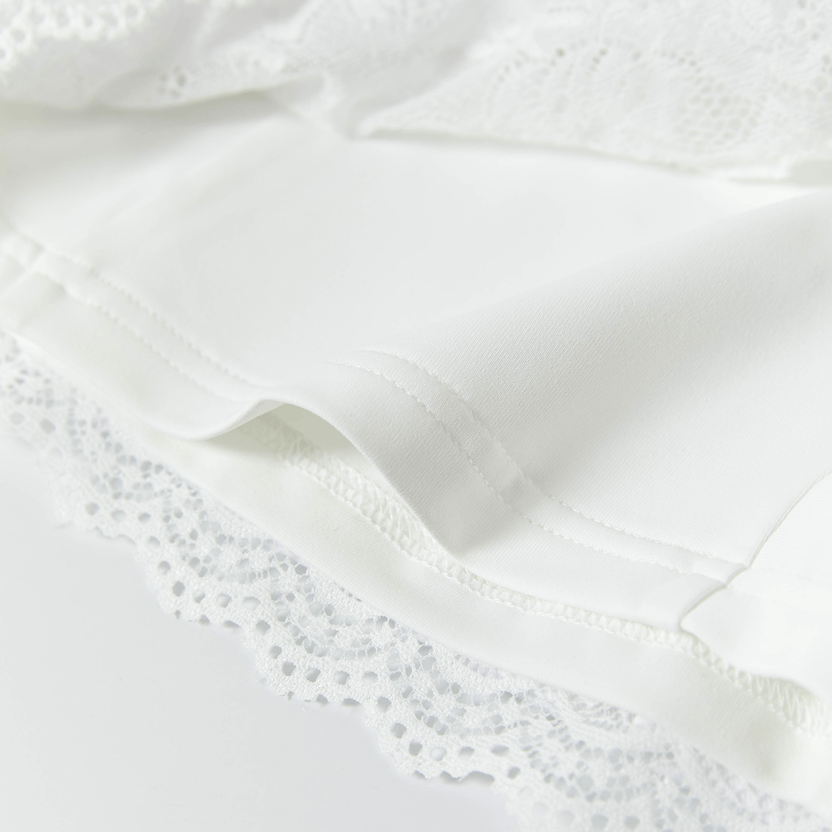 Keypote Pleated Lace White Skirt - Erthe Golf