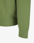 Pearly Gates Men's Long Sleeve Knit Shirt- Green