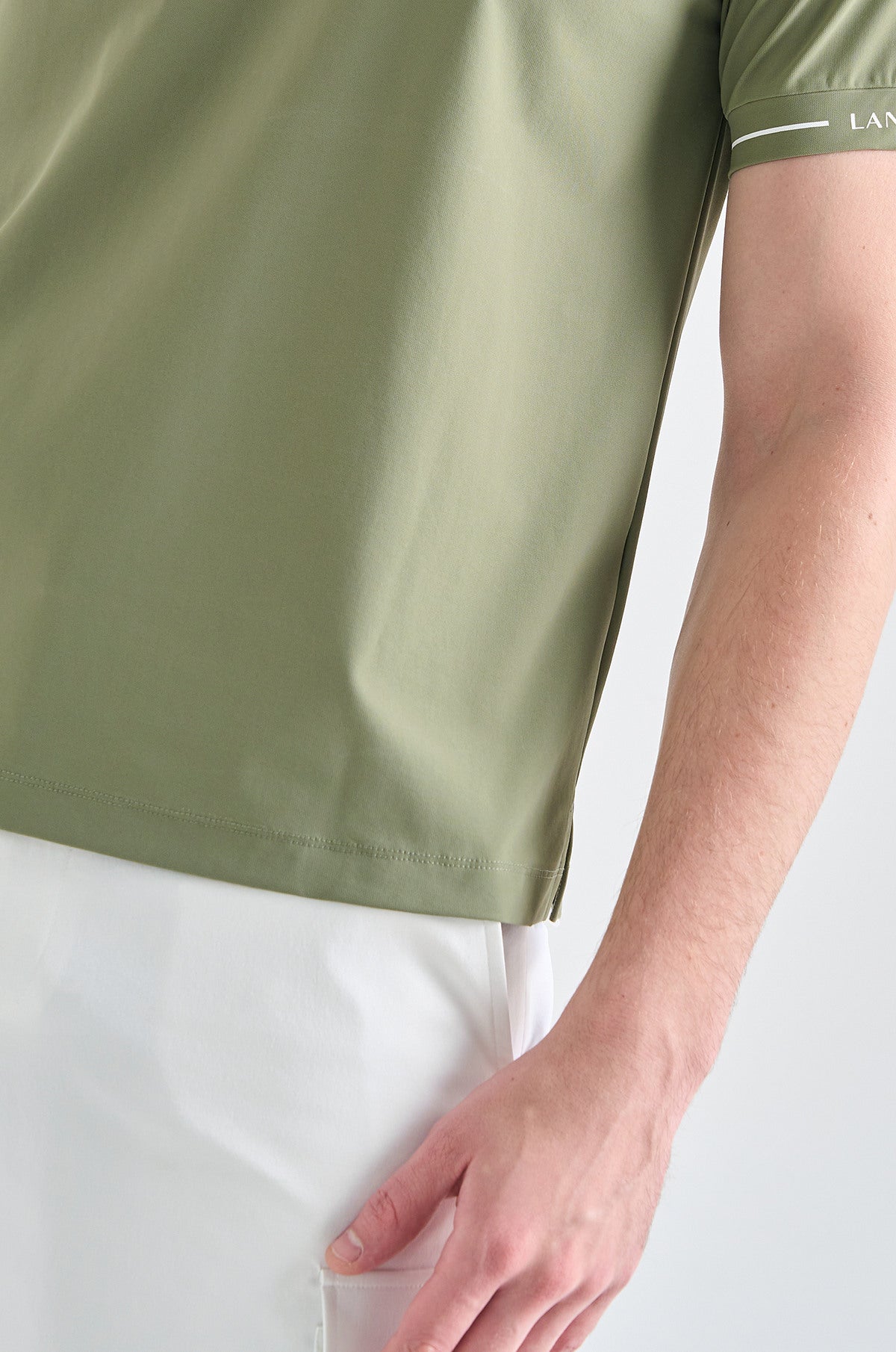 Lanvin Blanc Men&#39;s Polo - Green