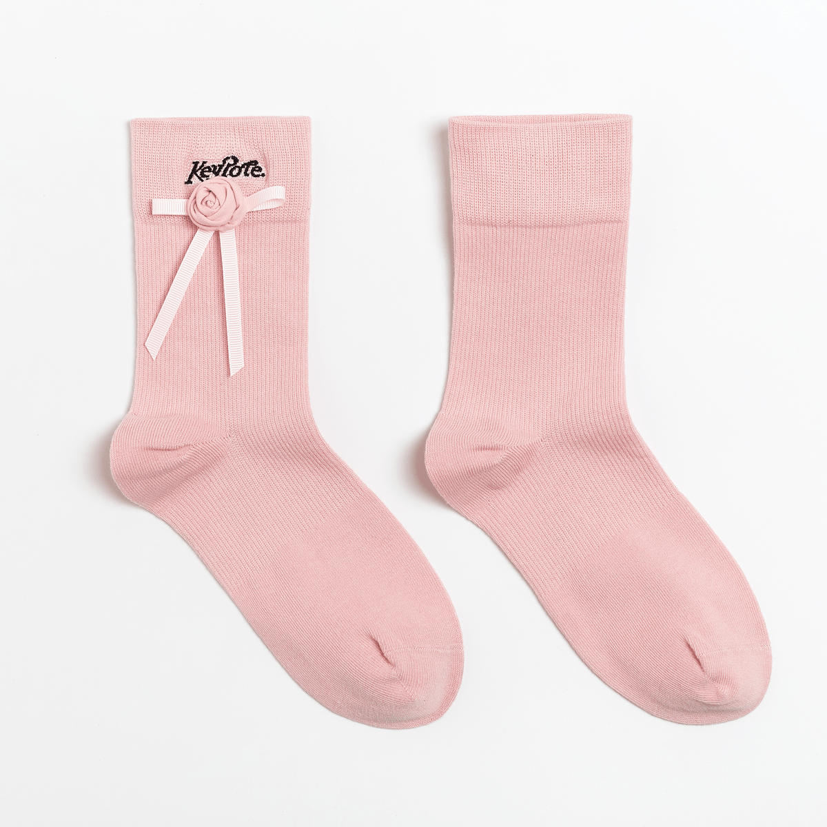 Keypote Women's Ribbon Rose Sport Socks - Pink - Erthe Golf