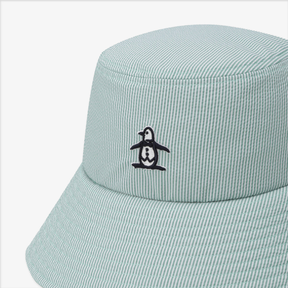 Munsingwear Women's Striped Seersucker Bucket Hat - Erthe Golf