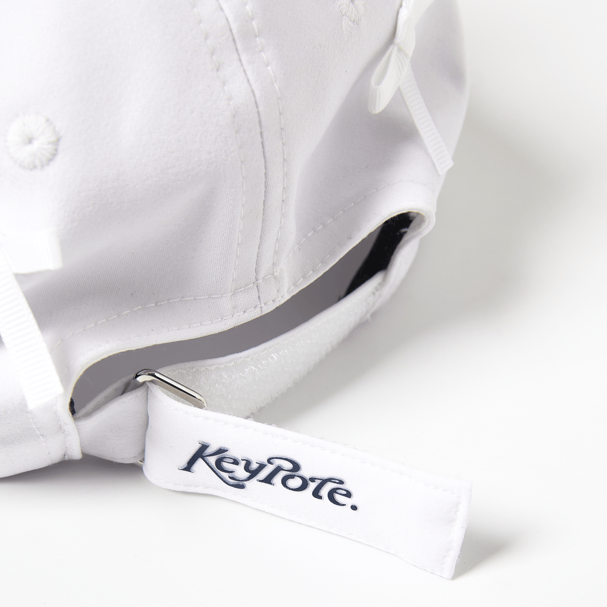 Keypote Women's Ribbon Ties Golf Hat - White - Erthe Golf