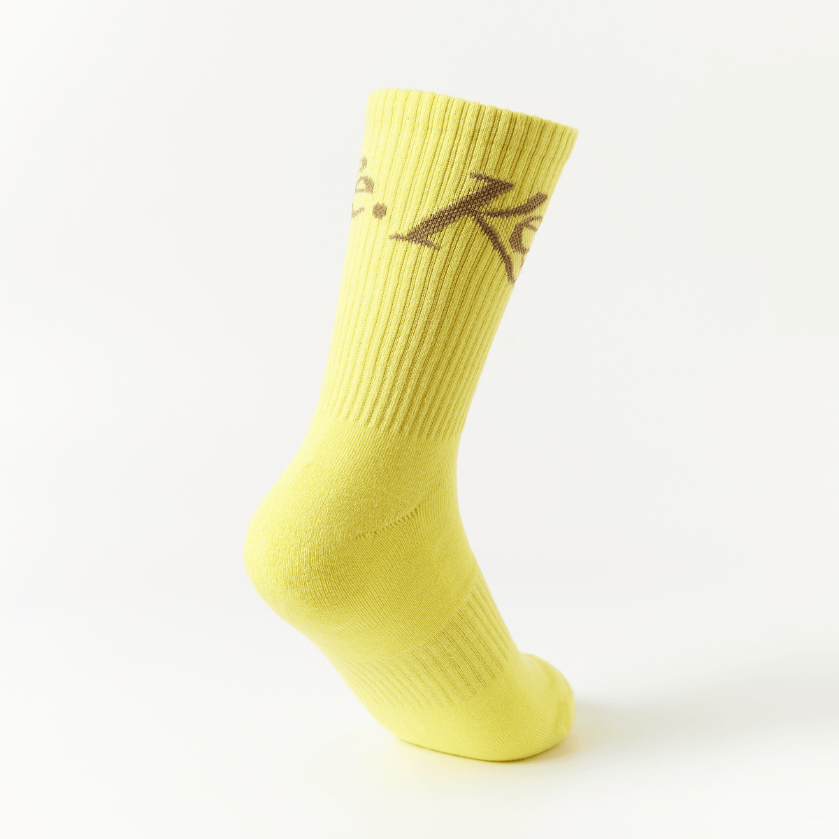 Keypote Men's Logo Crew Socks - Yellow - Erthe Golf