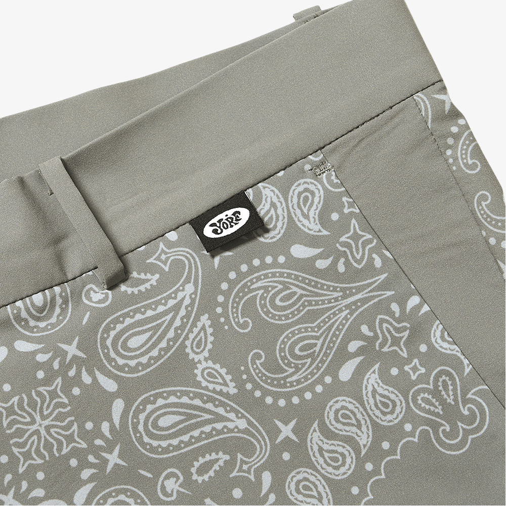 Yorf Golf Paisley Shorts Beige - Erthe Golf