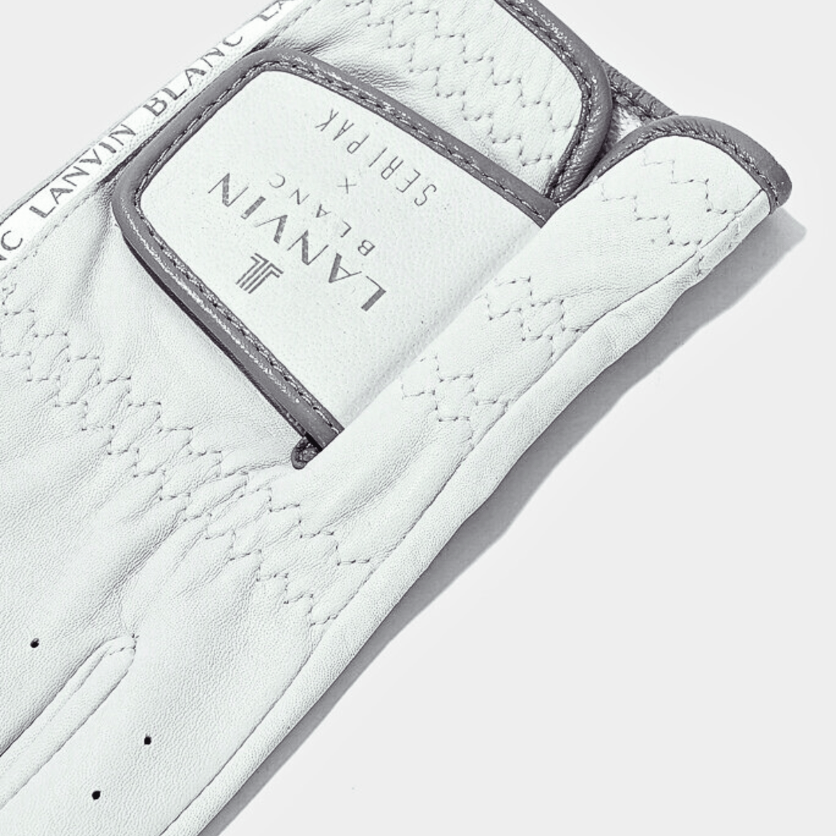 Lanvin Blanc Lambskin Left Hand Glove - Gray - Erthe Golf