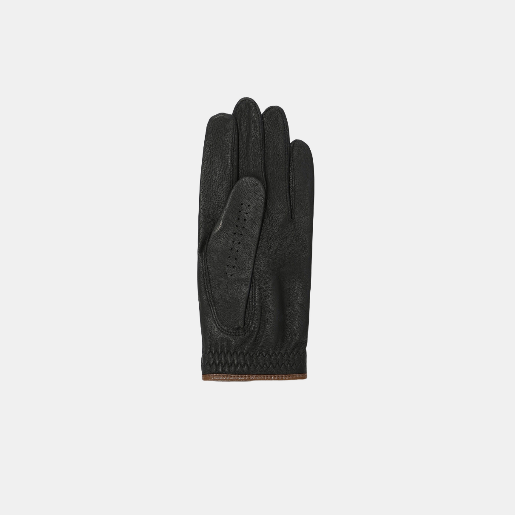 Lanvin Blanc Lambskin Left Hand Glove- Black