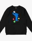 Yorf Golf Crewneck Roll & Pop Black - Erthe Golf