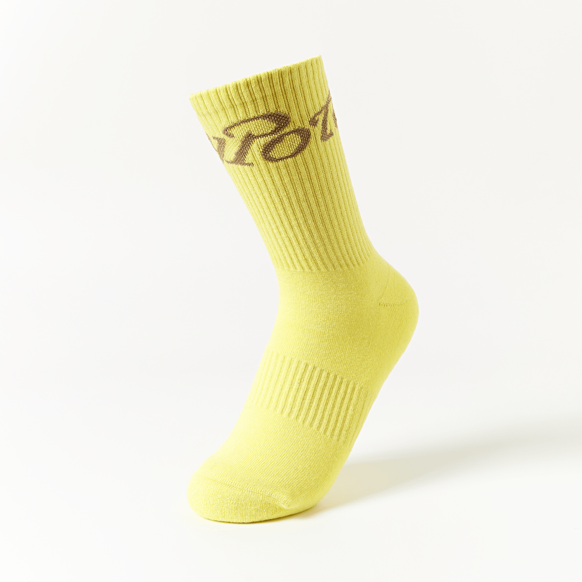 Keypote Men's Logo Crew Socks - Yellow - Erthe Golf