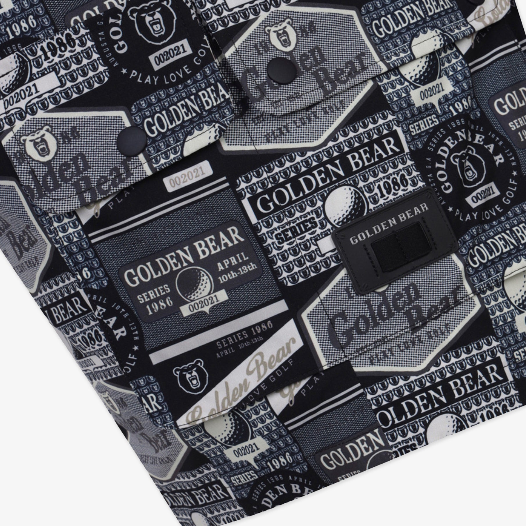 Golden Bear Unisex All-Over Printed Shorts Black