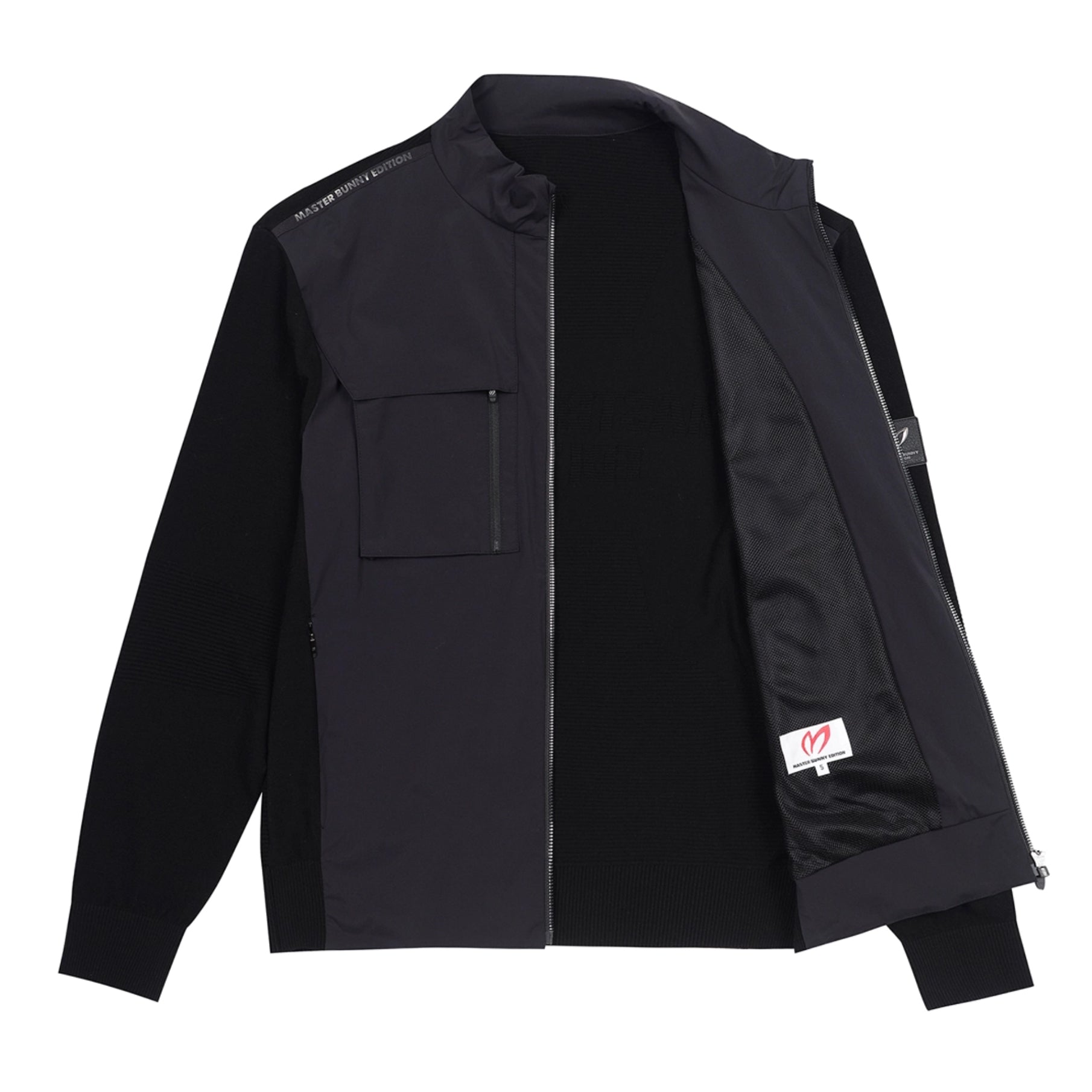 Master Bunny Edition Men&#39;s Zip Cardigan - Black - Erthe Golf
