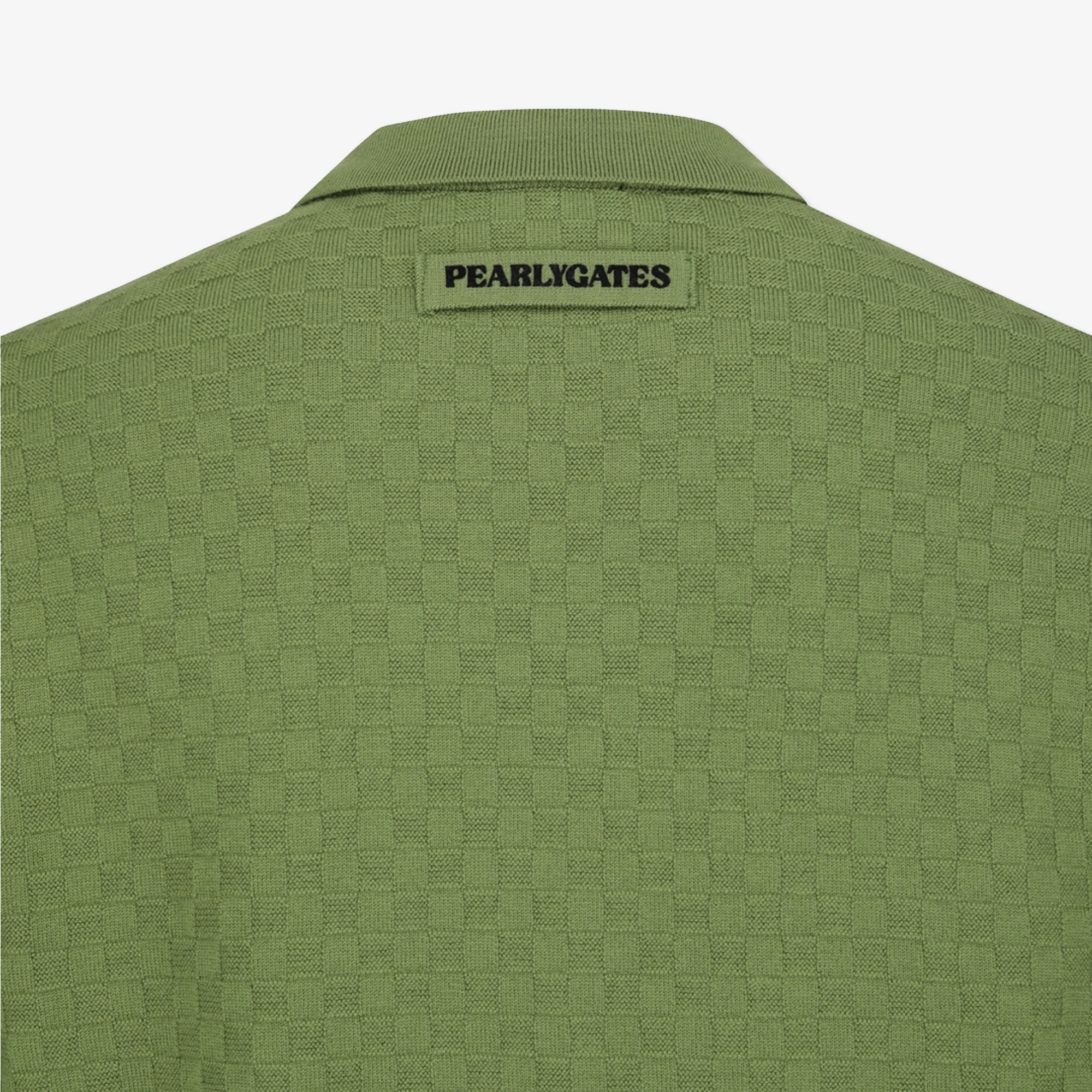 Pearly Gates Men&#39;s Long Sleeve Knit Shirt- Green