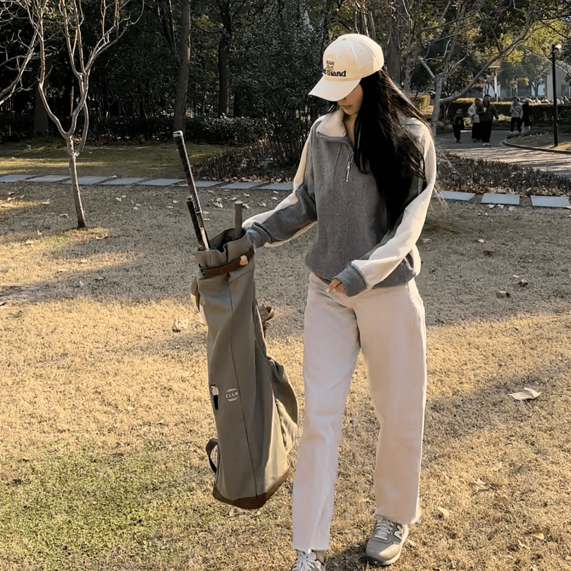Loveland Women's Sweater - Grey - Erthe Golf