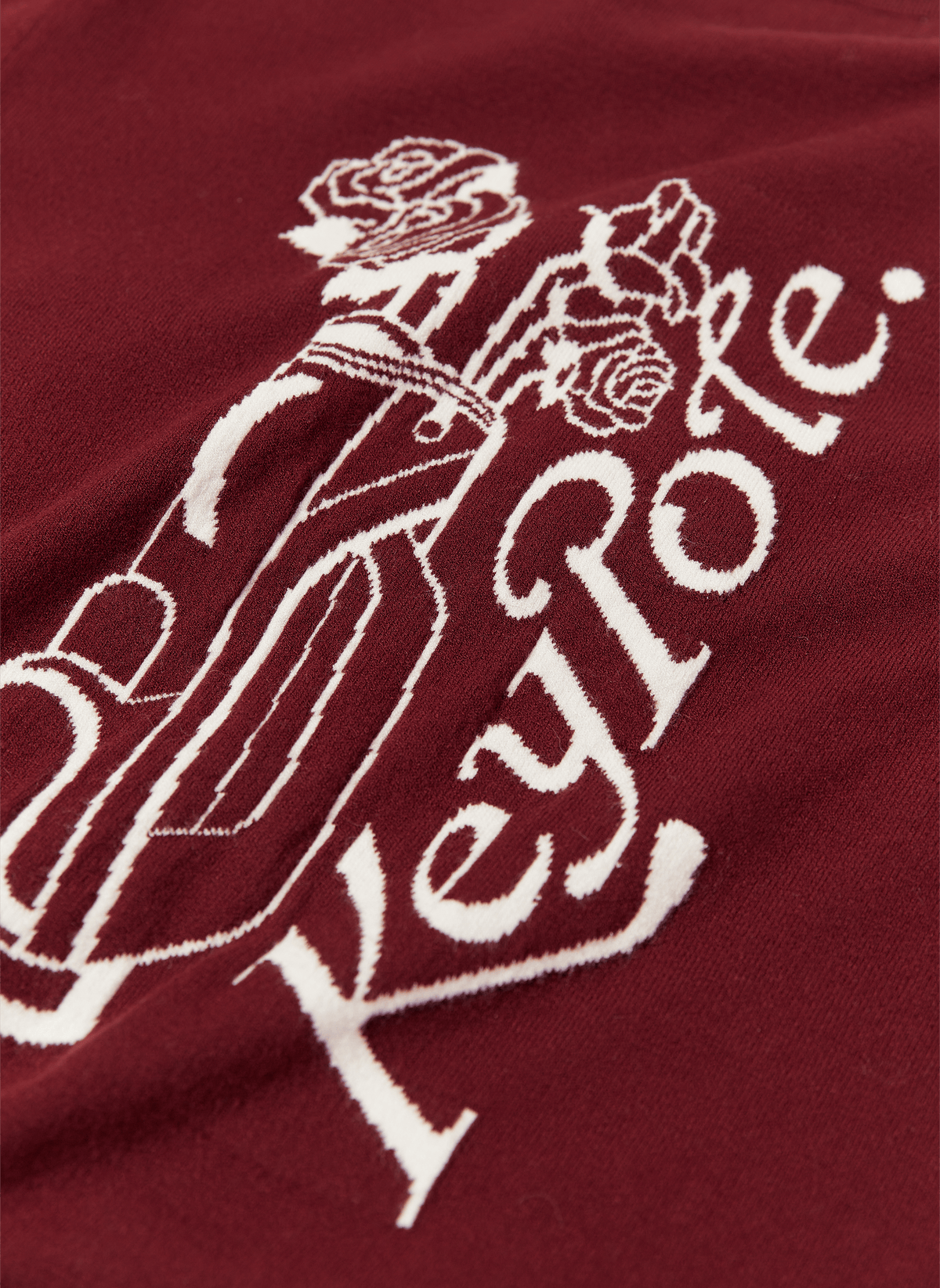 Keypote Long Sleeve Knited Top - Burgundy - Erthe Golf