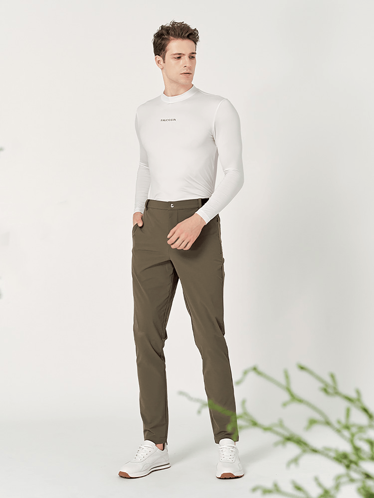 Falcosia Men's Signature Pants - Oliver Green - Erthe Golf