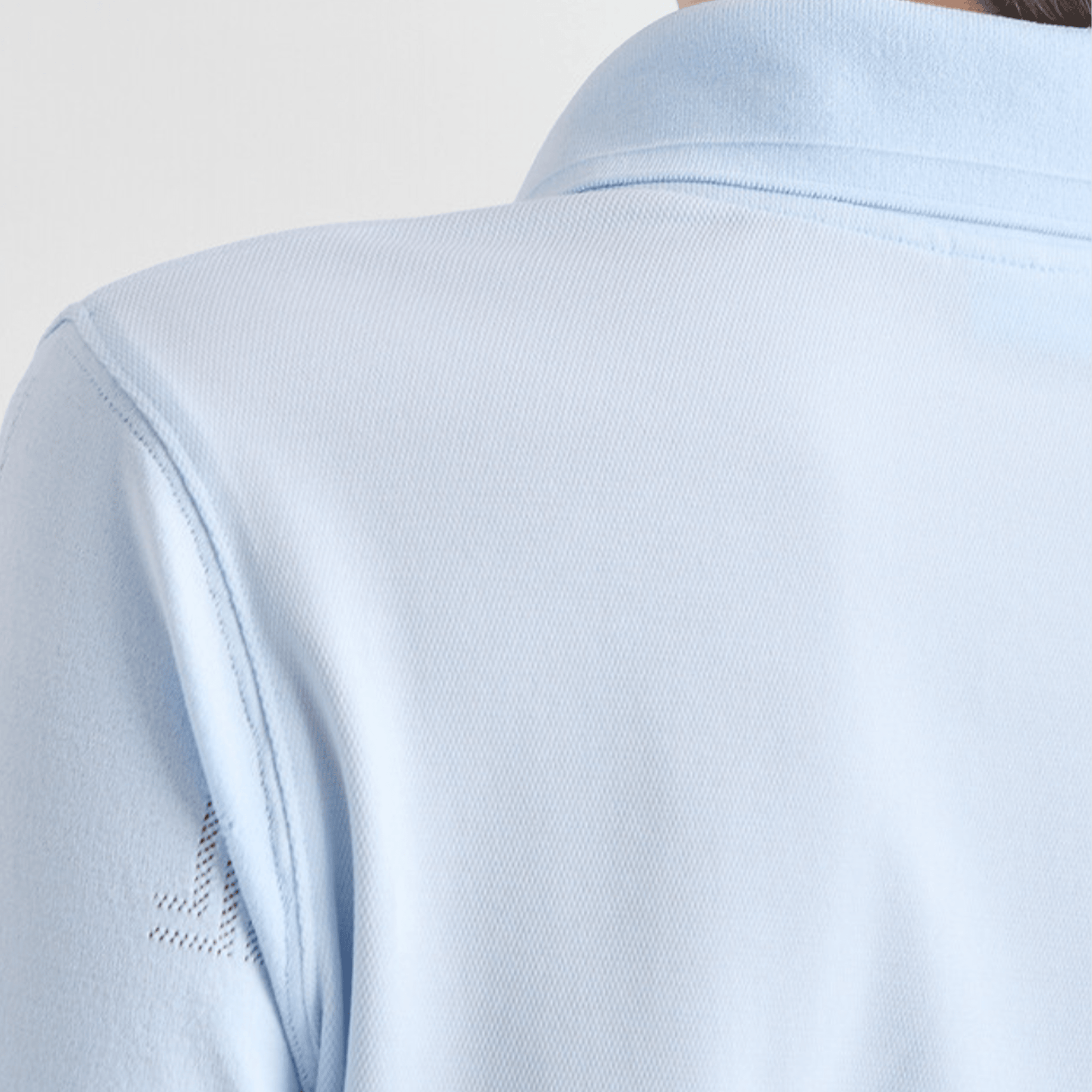 Women's Logo Stretch Polo - Light Blue - Erthe Golf