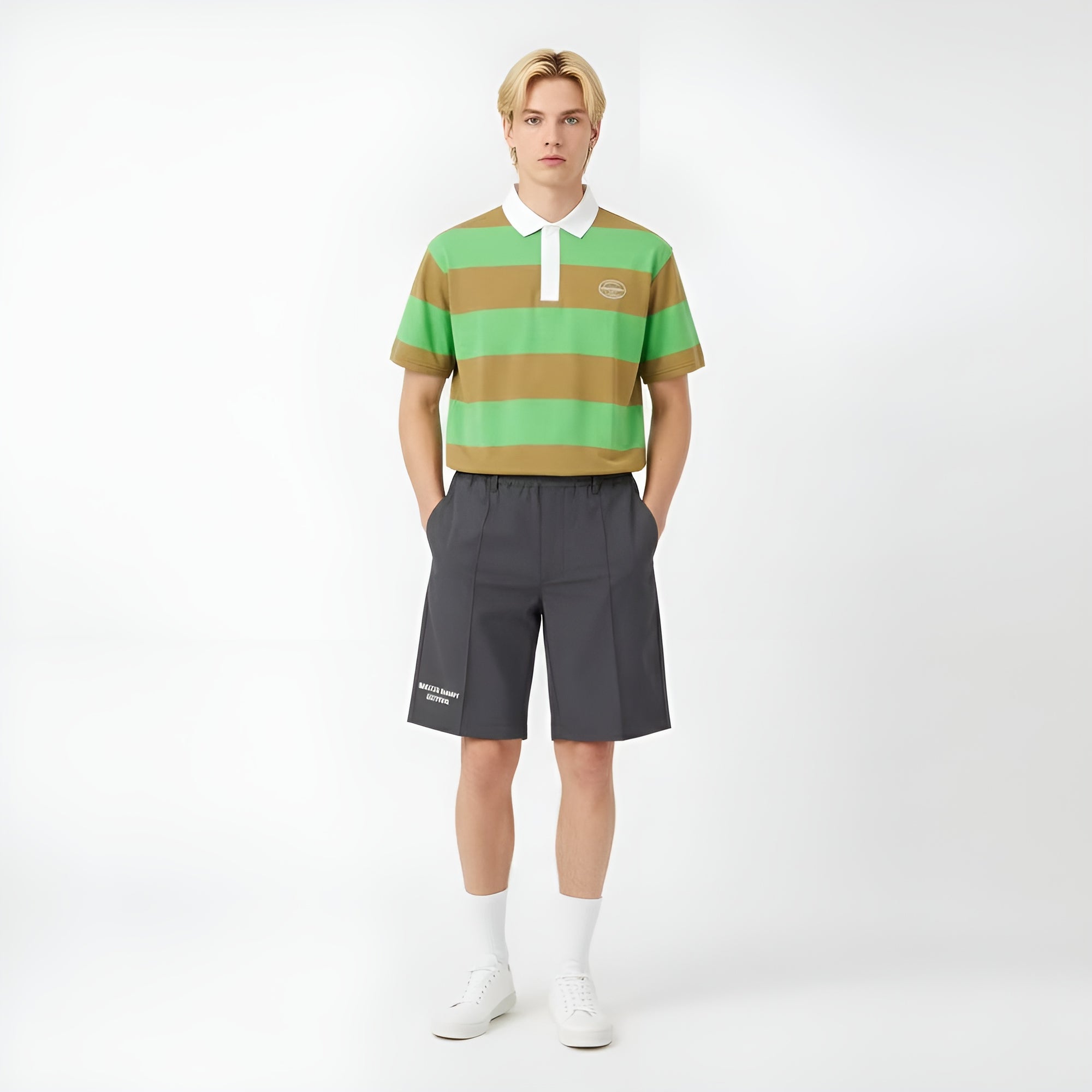 Master Bunny Edition Men's Branding Shorts - Gray - Erthe Golf