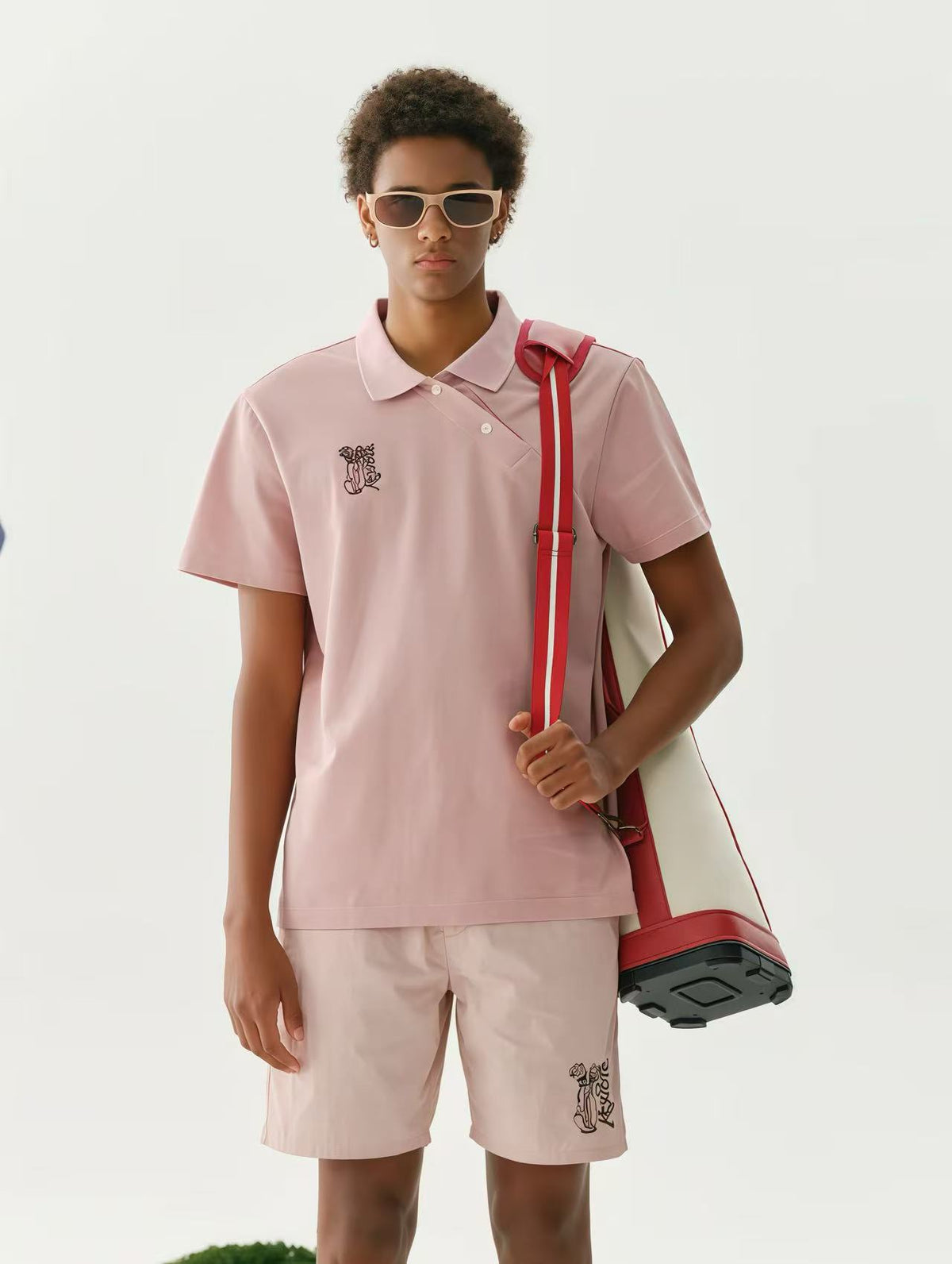 Keypote Men's Short Pants - Pink - Erthe Golf