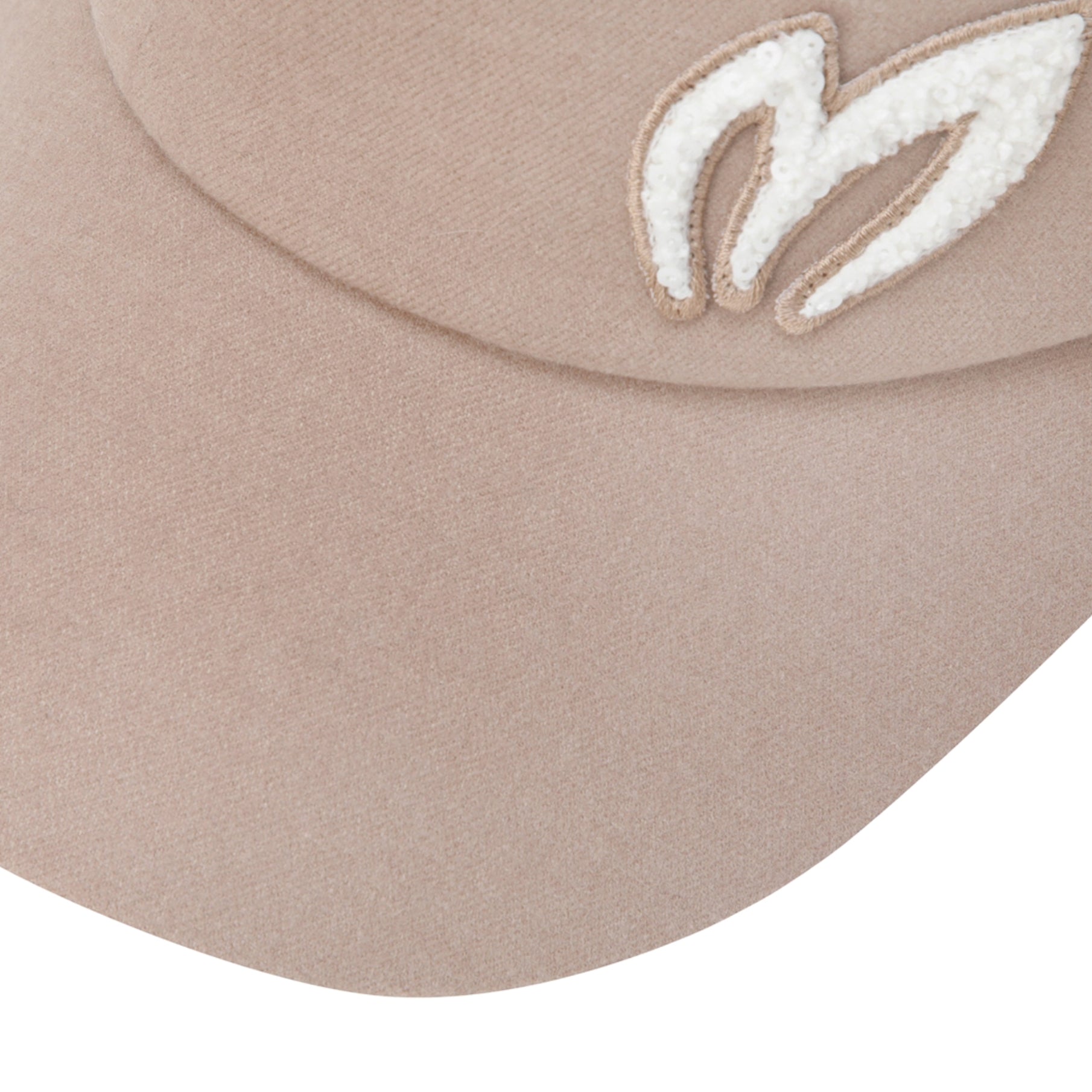 Master Bunny Edition Women&#39;s Fur Visor - Beige - Erthe Golf