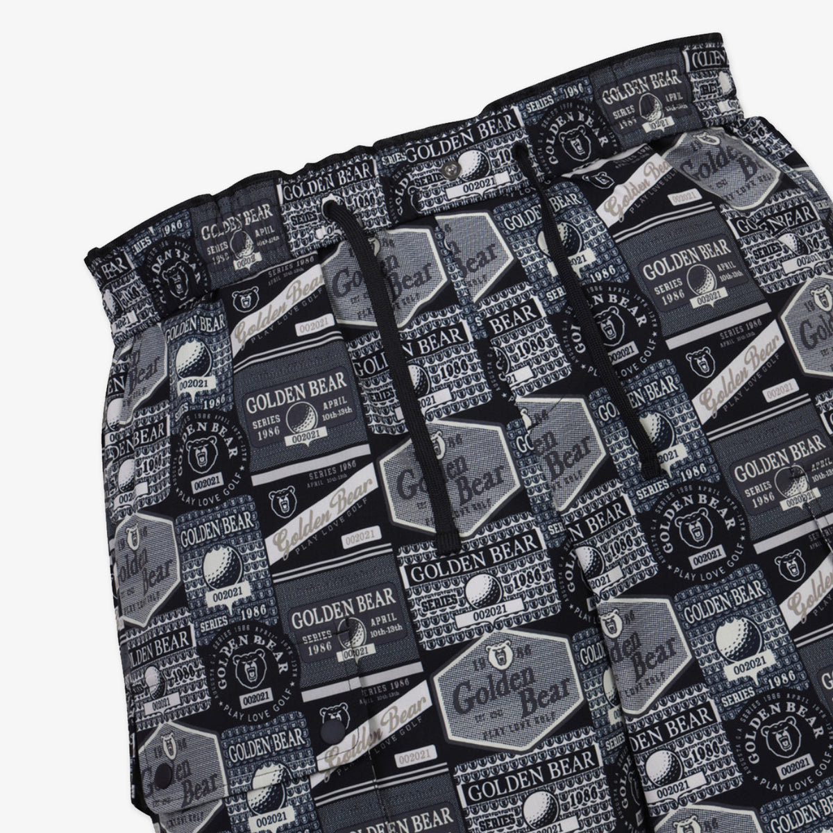 Golden Bear Unisex All - Over Printed Shorts Black - Erthe Golf