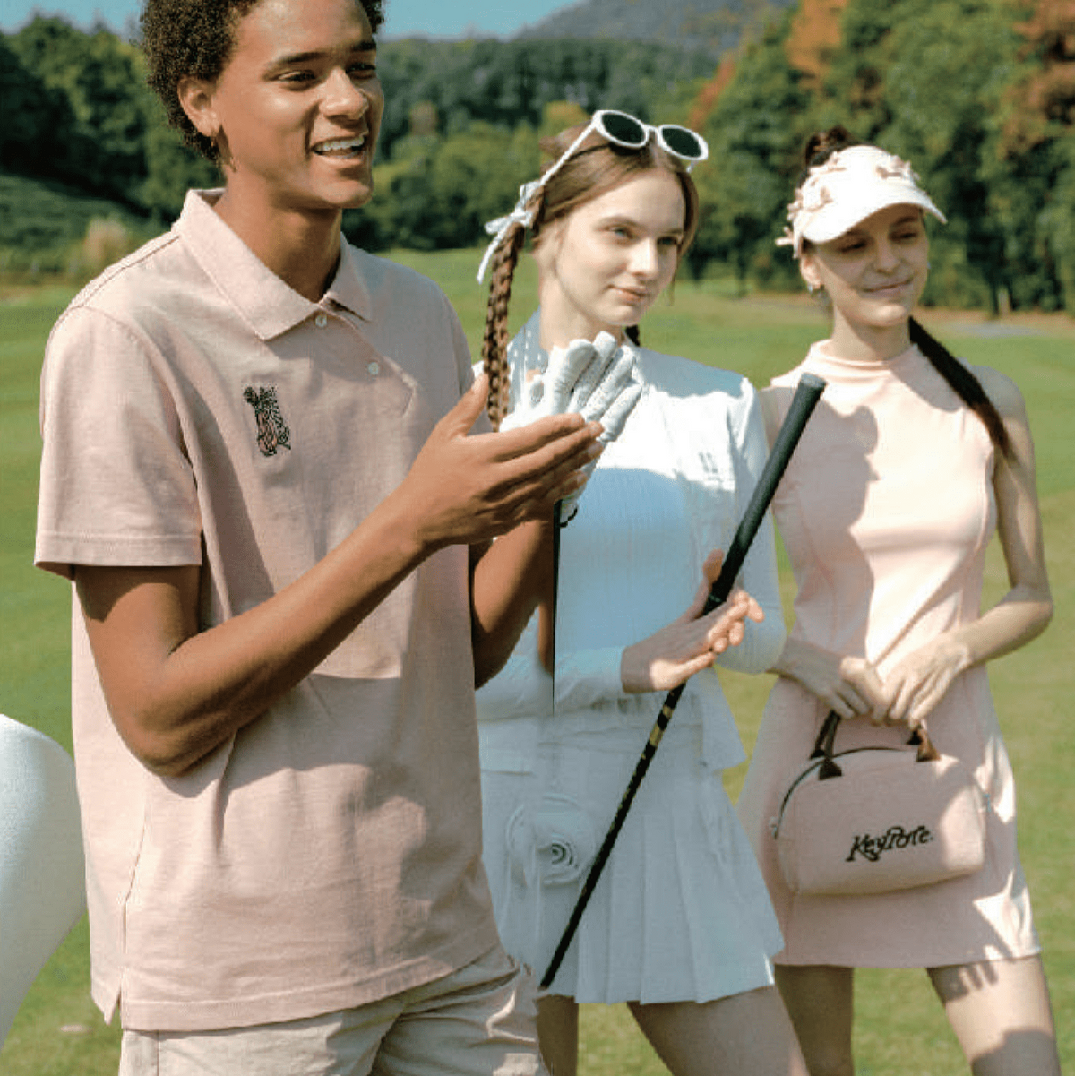 Keypote Pleated Lace White Skirt - Erthe Golf