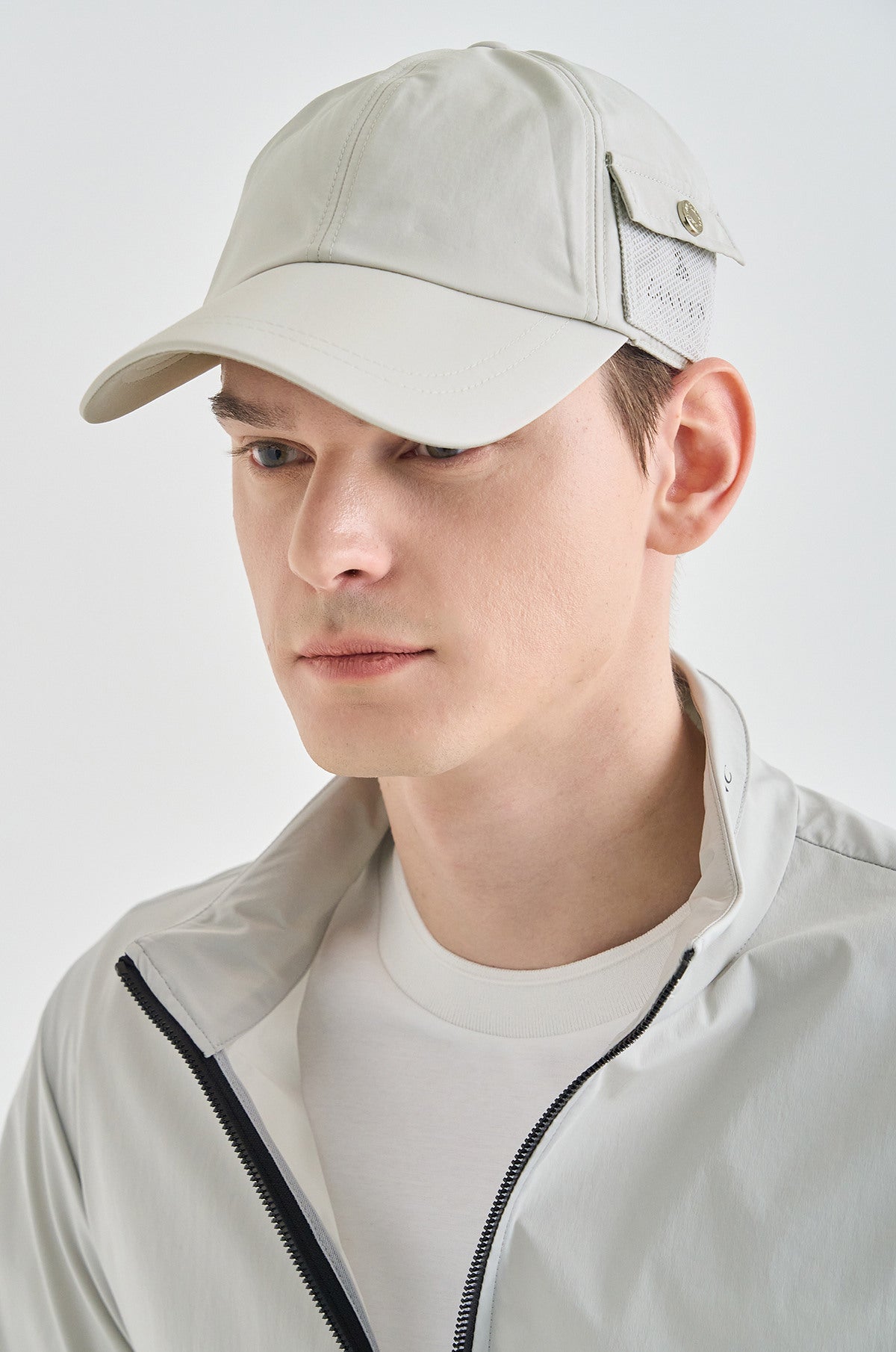 Lanvin Blanc Pocket Ball Cap - Light Grey