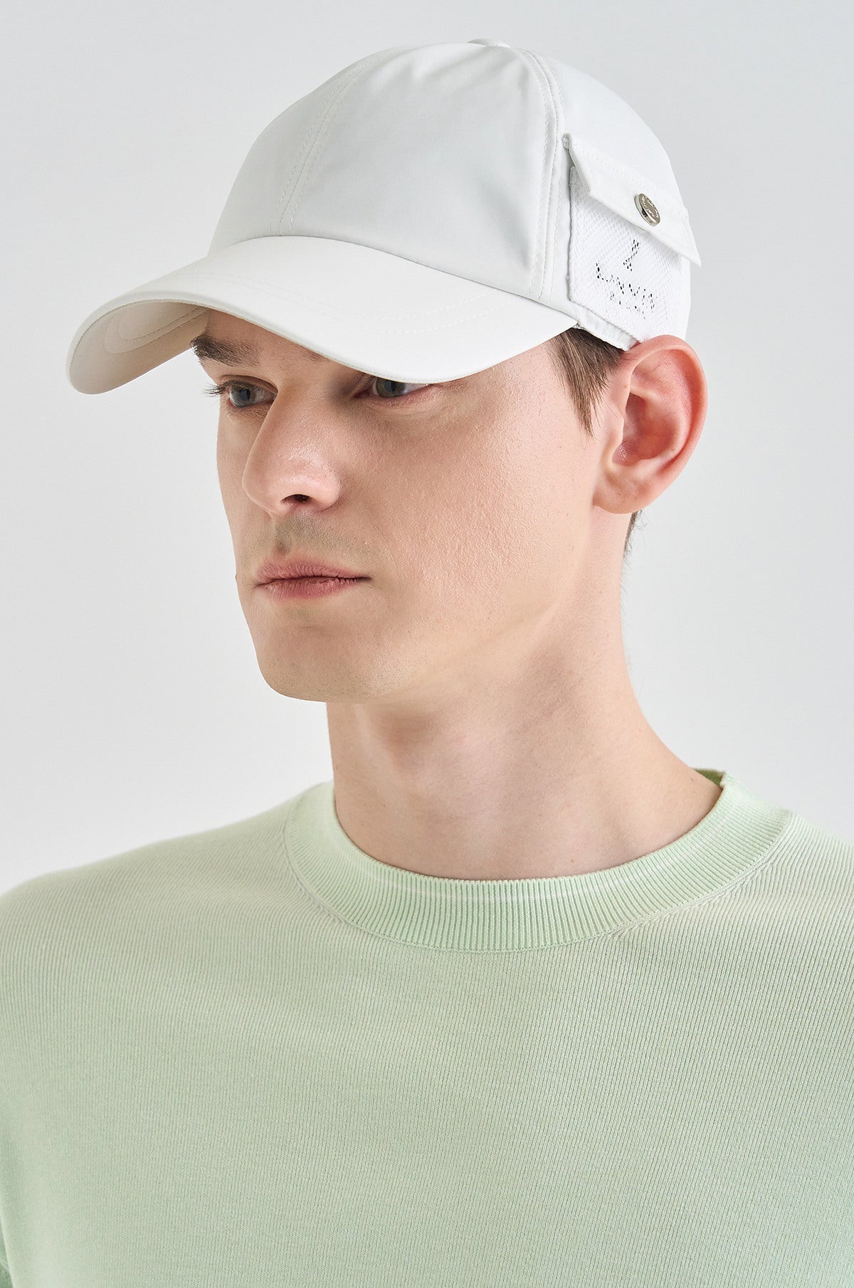 Lanvin Blanc Pocket Ball Cap-White