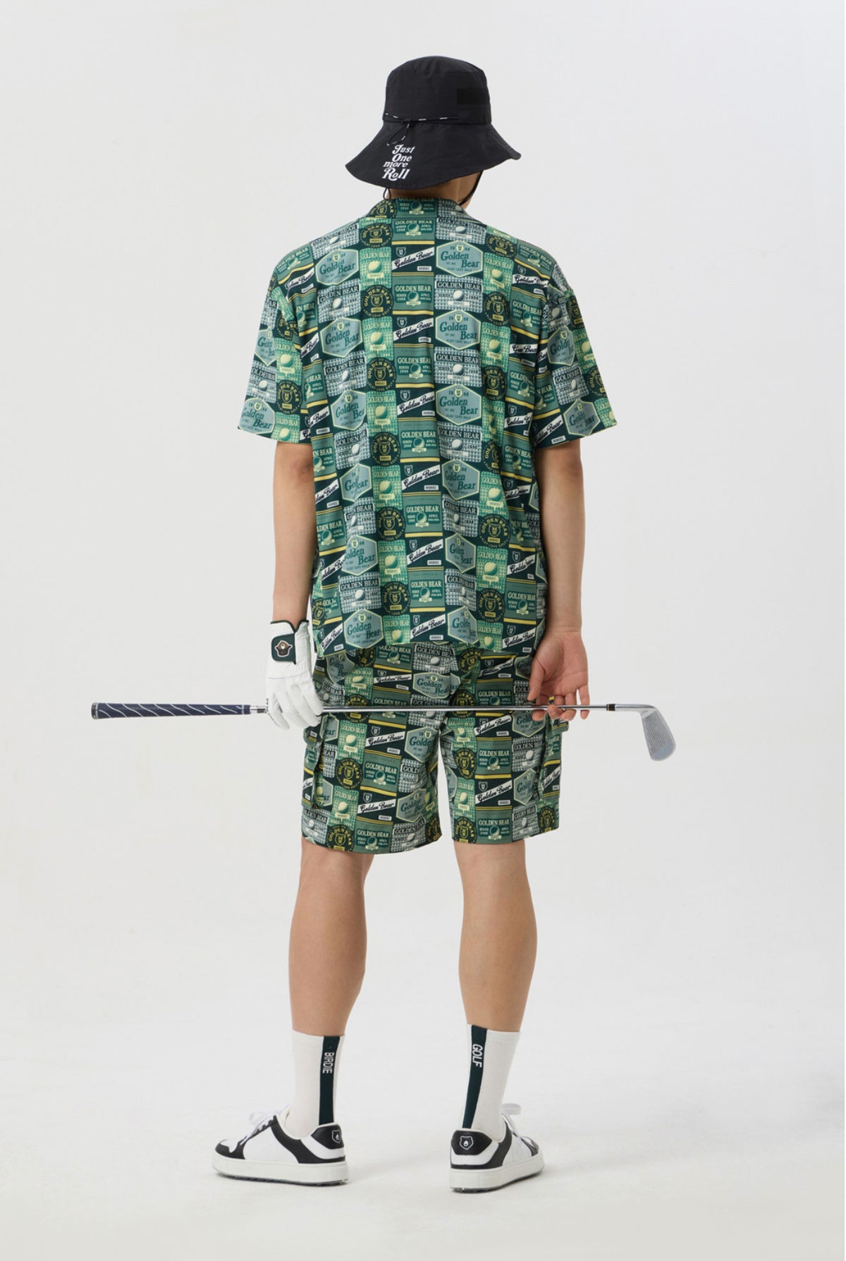 Golden Bear Unisex All - Over Printed Shorts Green - Erthe Golf