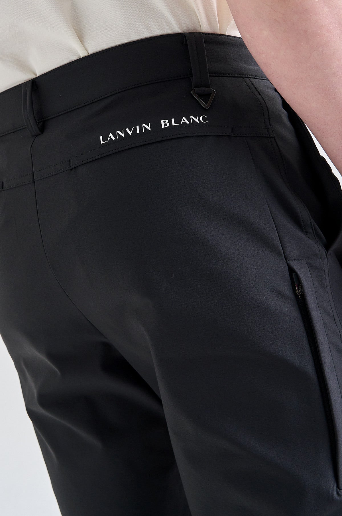 Lanvin Men&#39;s Waterproof Stretch Jogger Pants-Black