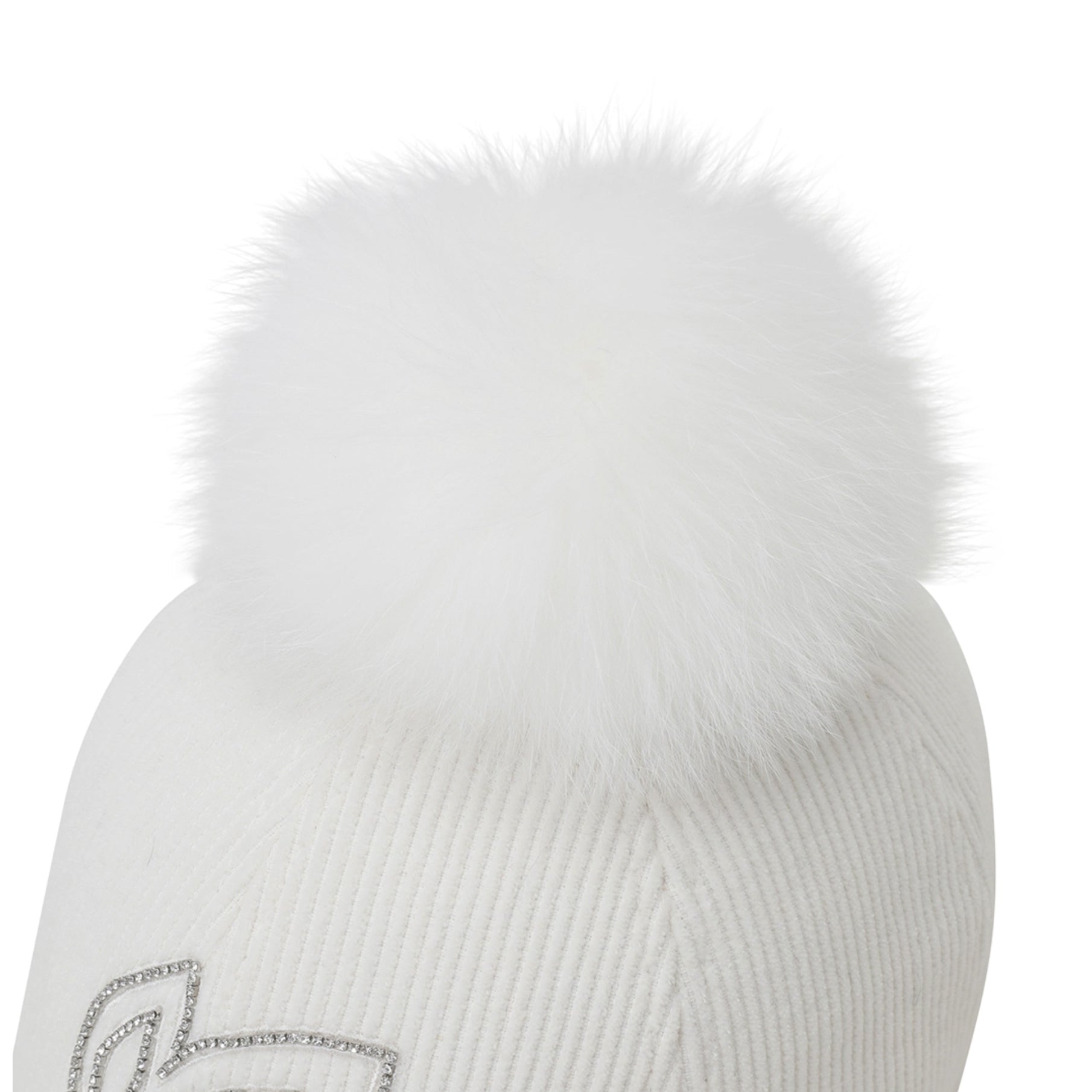 Master Bunny Edition Women&#39;s Fur Cap - White - Erthe Golf