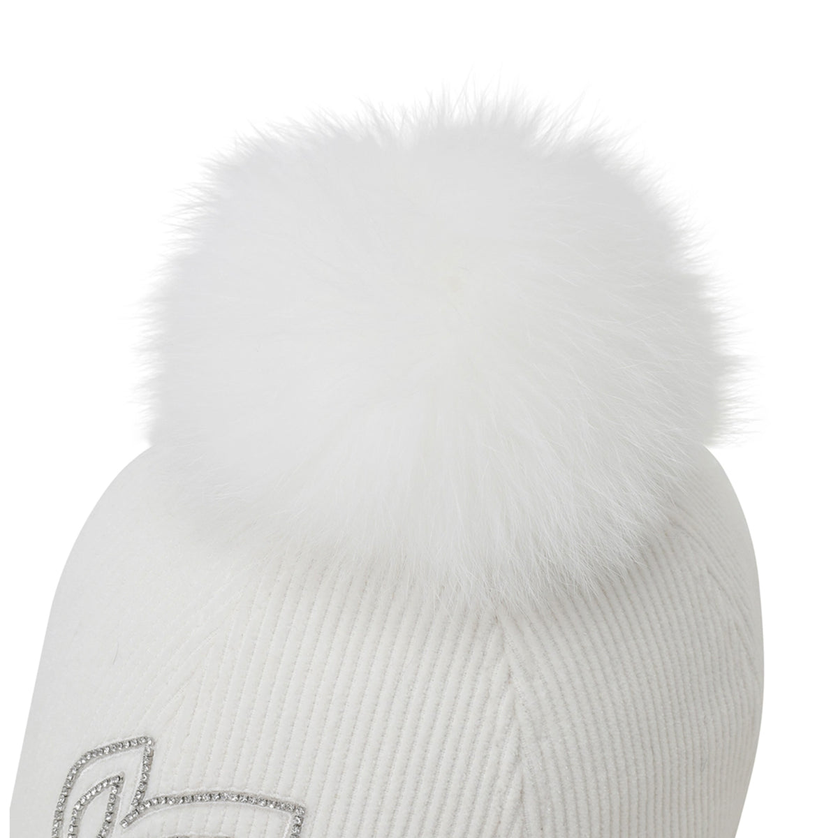 Master Bunny Edition Women's Fur Cap - White - Erthe Golf